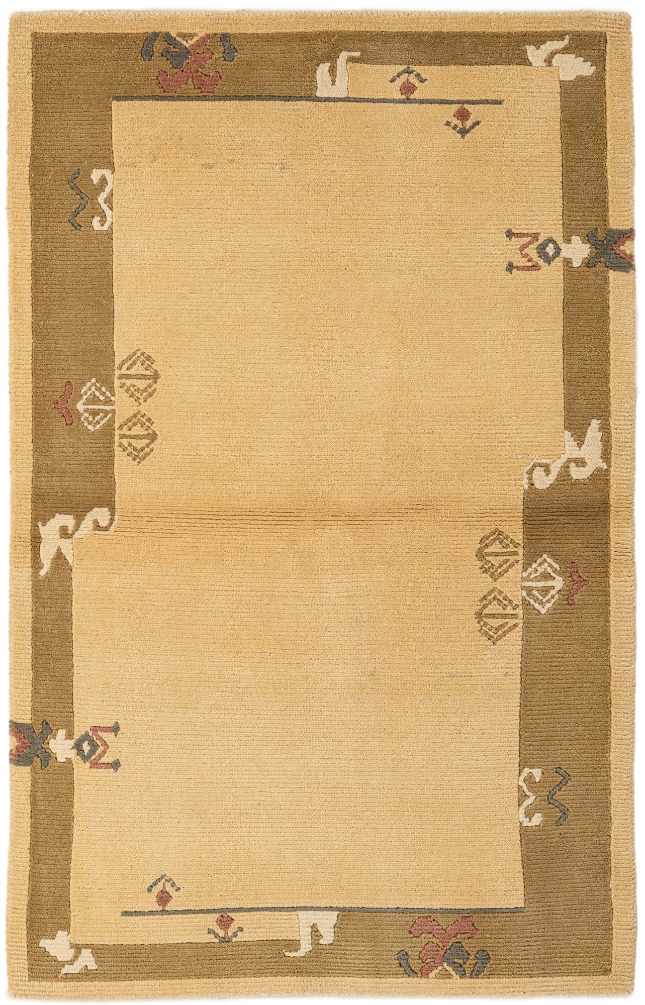 3' 3 x 5' Hand Knotted Nepal Wool Rug