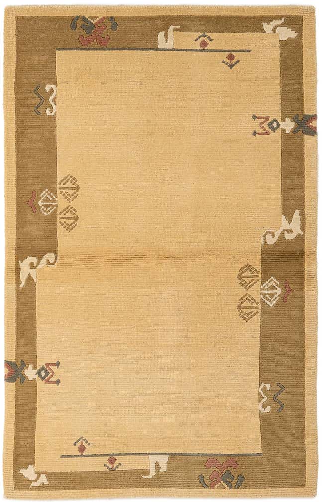 3' 3 x 5' Hand Knotted Nepal Wool Rug