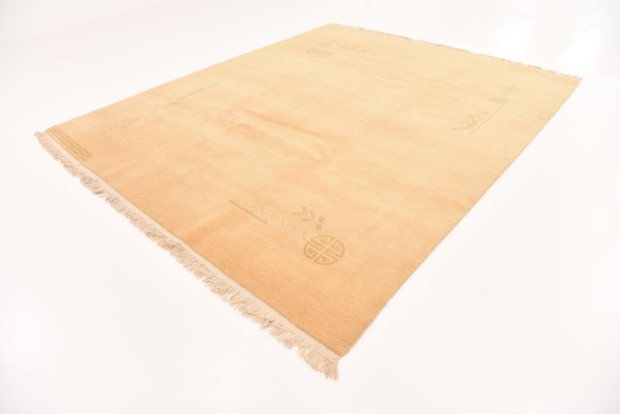 8' 2 x 9' 9 Hand Knotted Nepal Wool Rug
