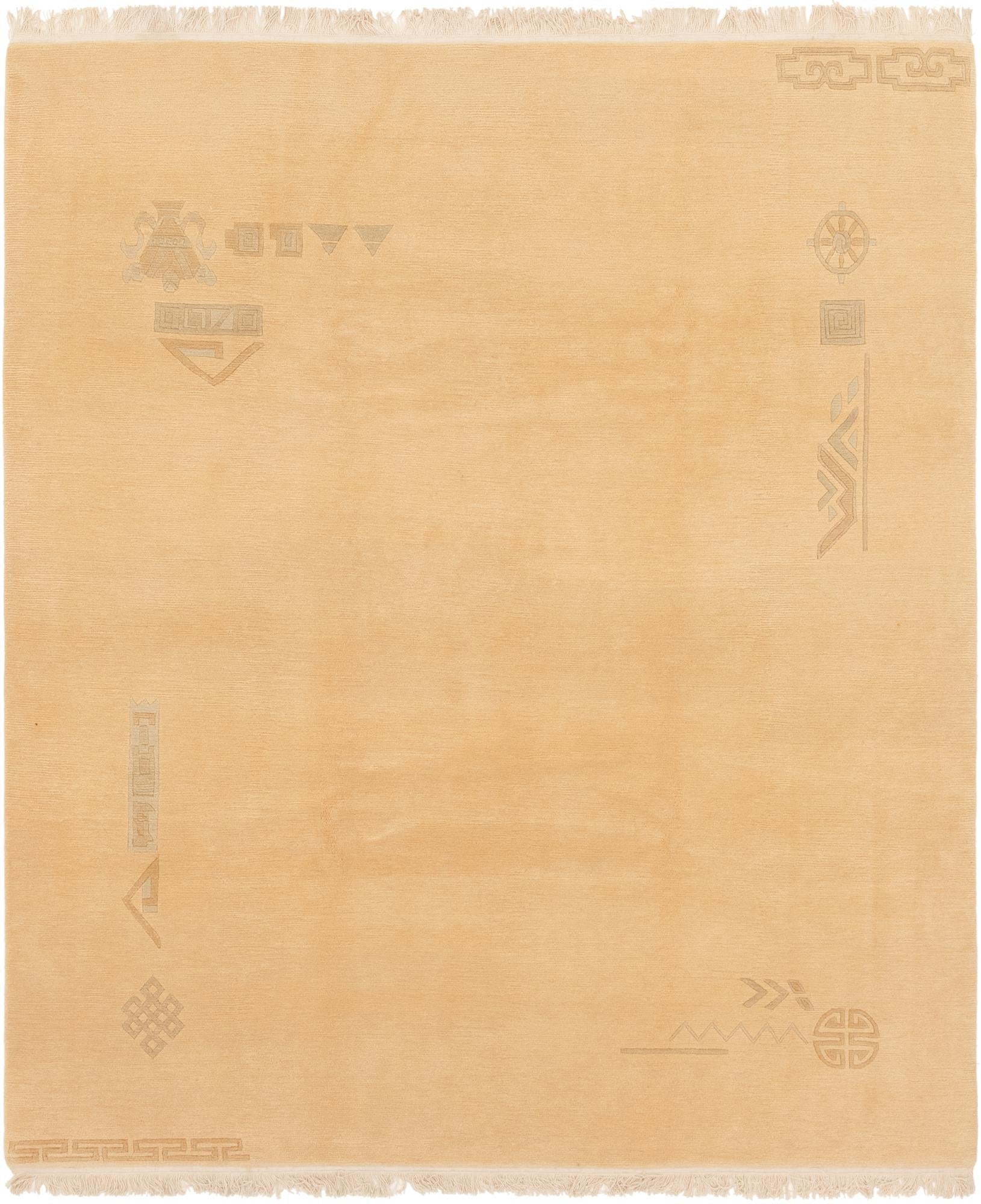 8' 2 x 9' 9 Hand Knotted Nepal Wool Rug