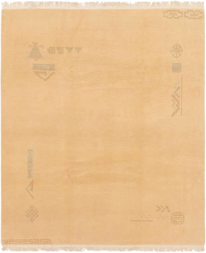 8' 2 x 9' 9 Hand Knotted Nepal Wool Rug
