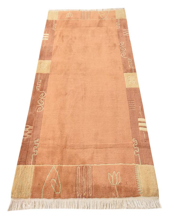 Detail image of 4' x 5' 10 Hand Knotted Nepal Wool Rug