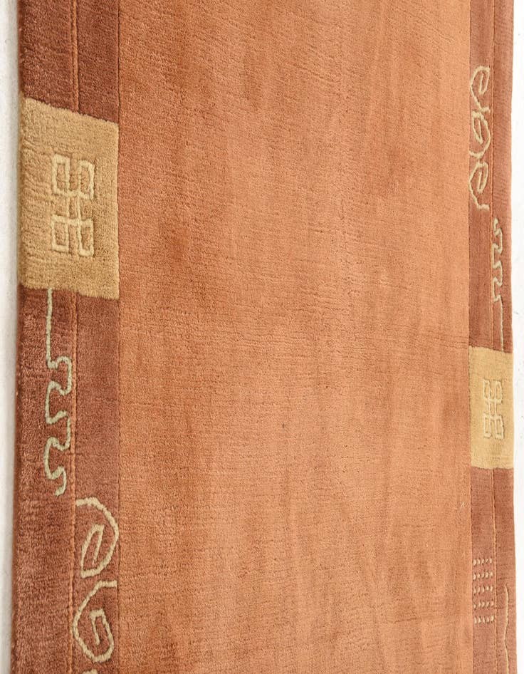 Detail image of 4' x 5' 10 Hand Knotted Nepal Wool Rug