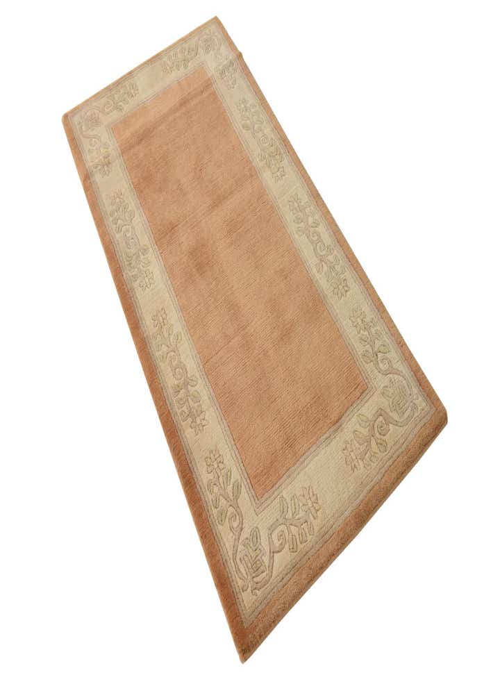 2' 4 x 4' 6 Hand Knotted Nepal Wool Rug