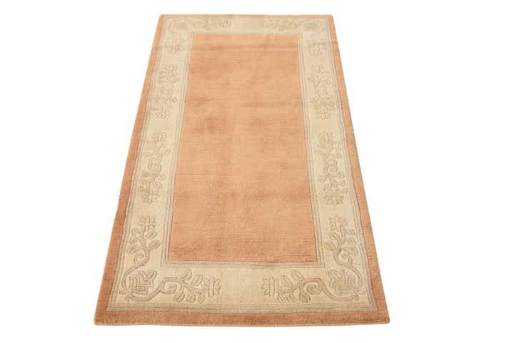 2' 4 x 4' 6 Hand Knotted Nepal Wool Rug