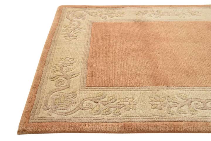 2' 4 x 4' 6 Hand Knotted Nepal Wool Rug