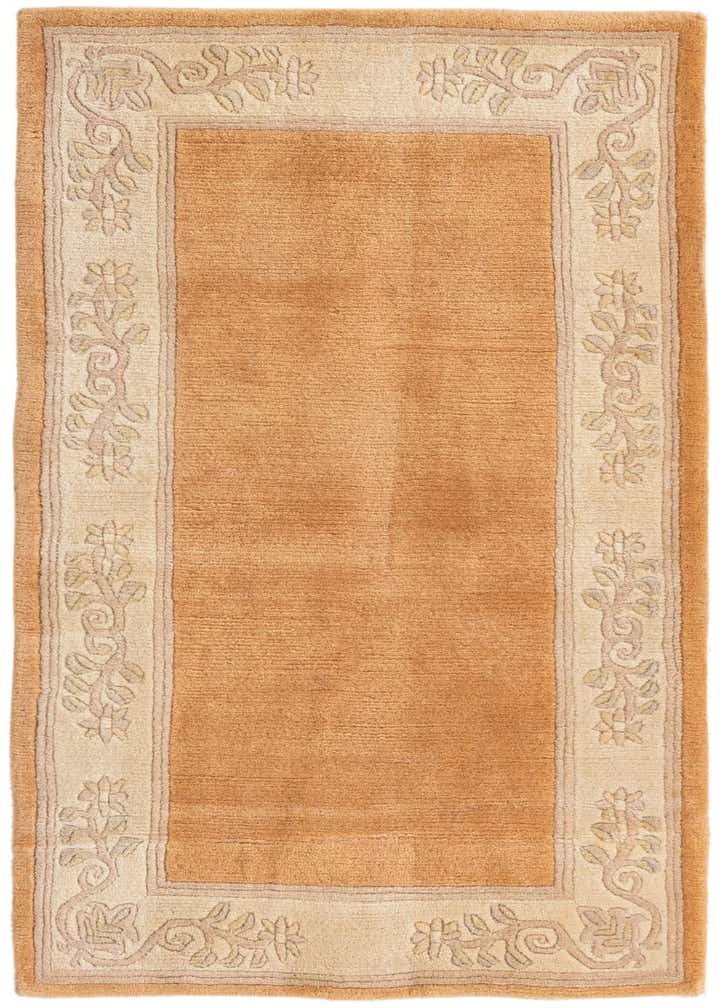 2' 4 x 4' 6 Hand Knotted Nepal Wool Rug