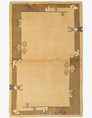 3' 3 x 5' Hand Knotted Nepal Wool Rug