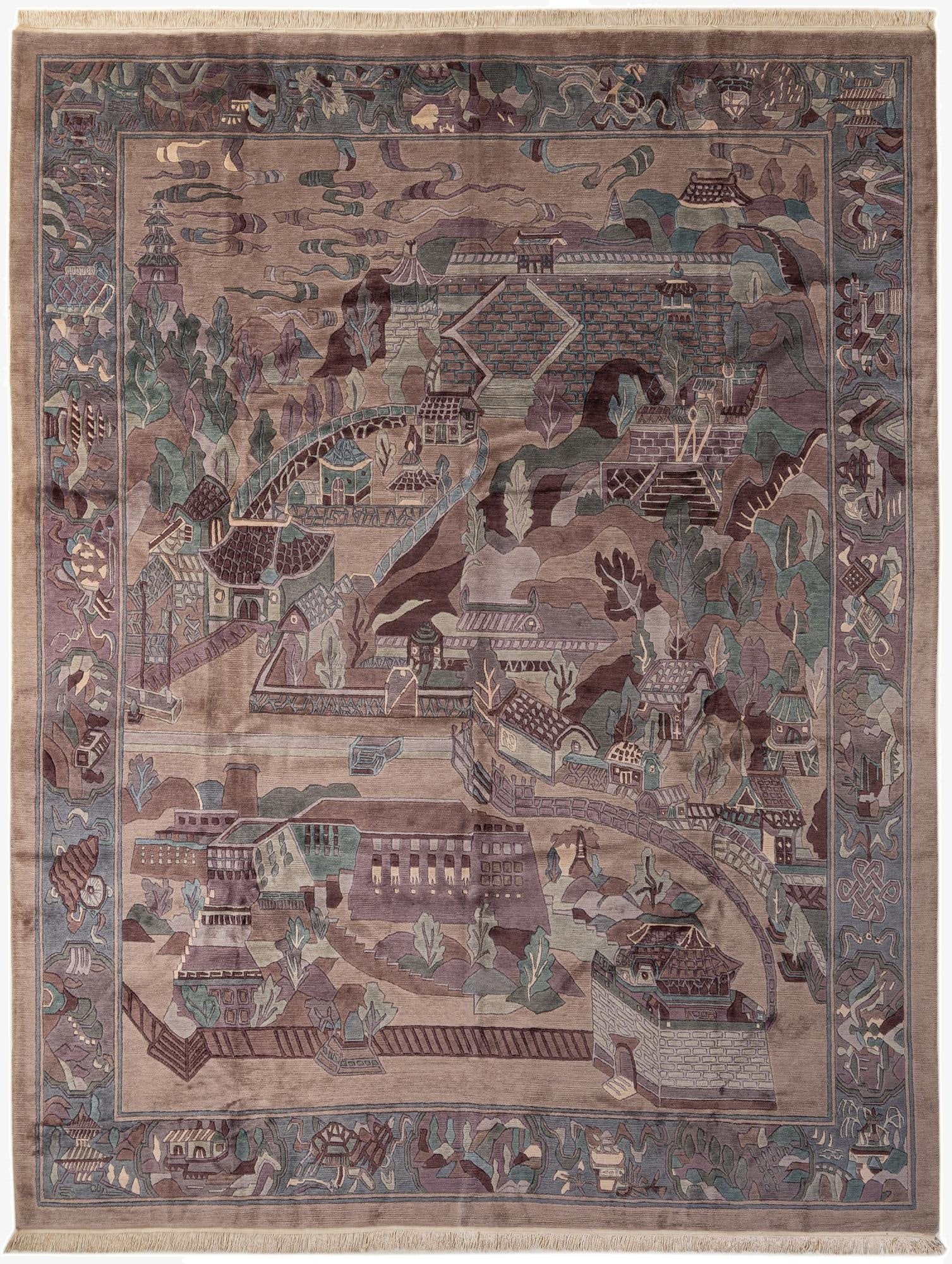 10' x 12' 11  Hand Knotted Nepal Wool Rug