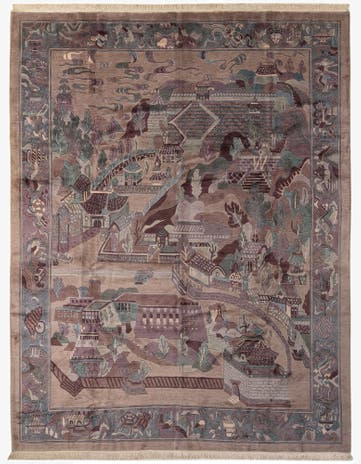 10' x 12' 11 Hand Knotted Nepal Wool Rug