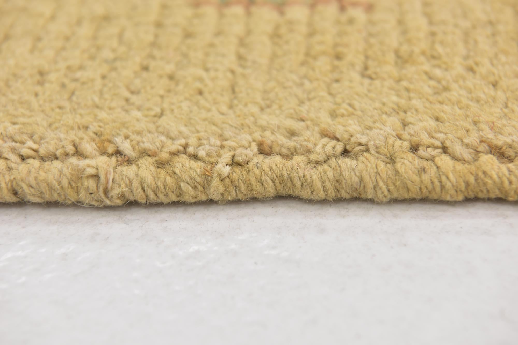 7' x 13' 2 Hand Knotted Oushak Wool Rug