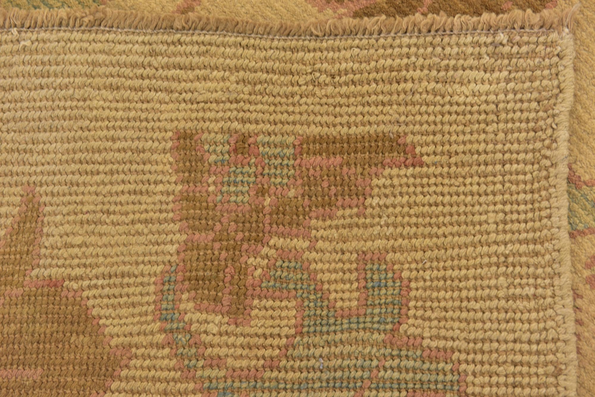 7' x 13' 2 Hand Knotted Oushak Wool Rug