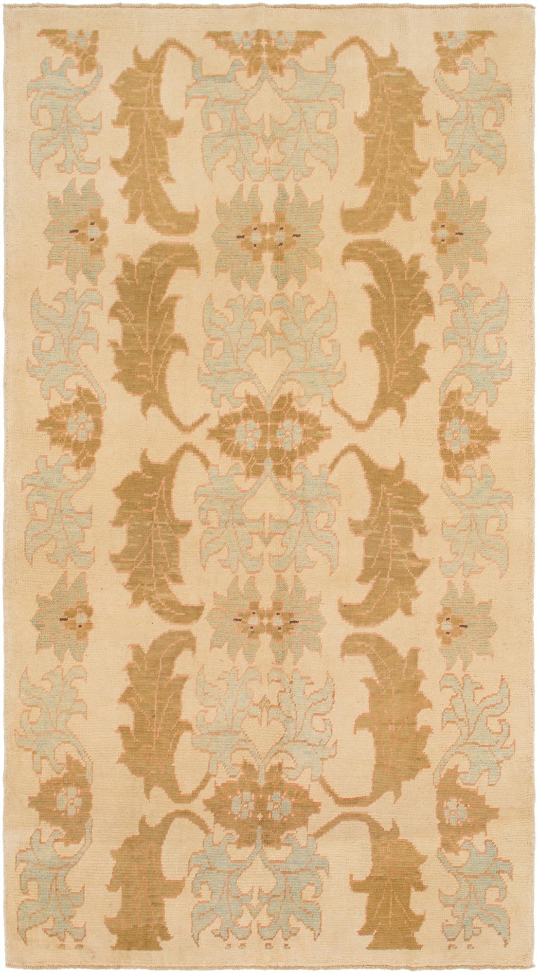 7' x 13' 2 Hand Knotted Oushak Wool Rug