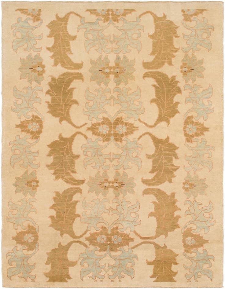 Detail image of 7' x 13' 2 Hand Knotted Oushak Wool Rug