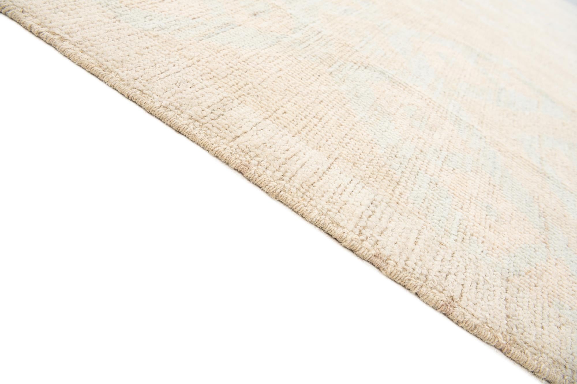 9' 2 x 12' 6 Hand Knotted Oushak Wool Rug