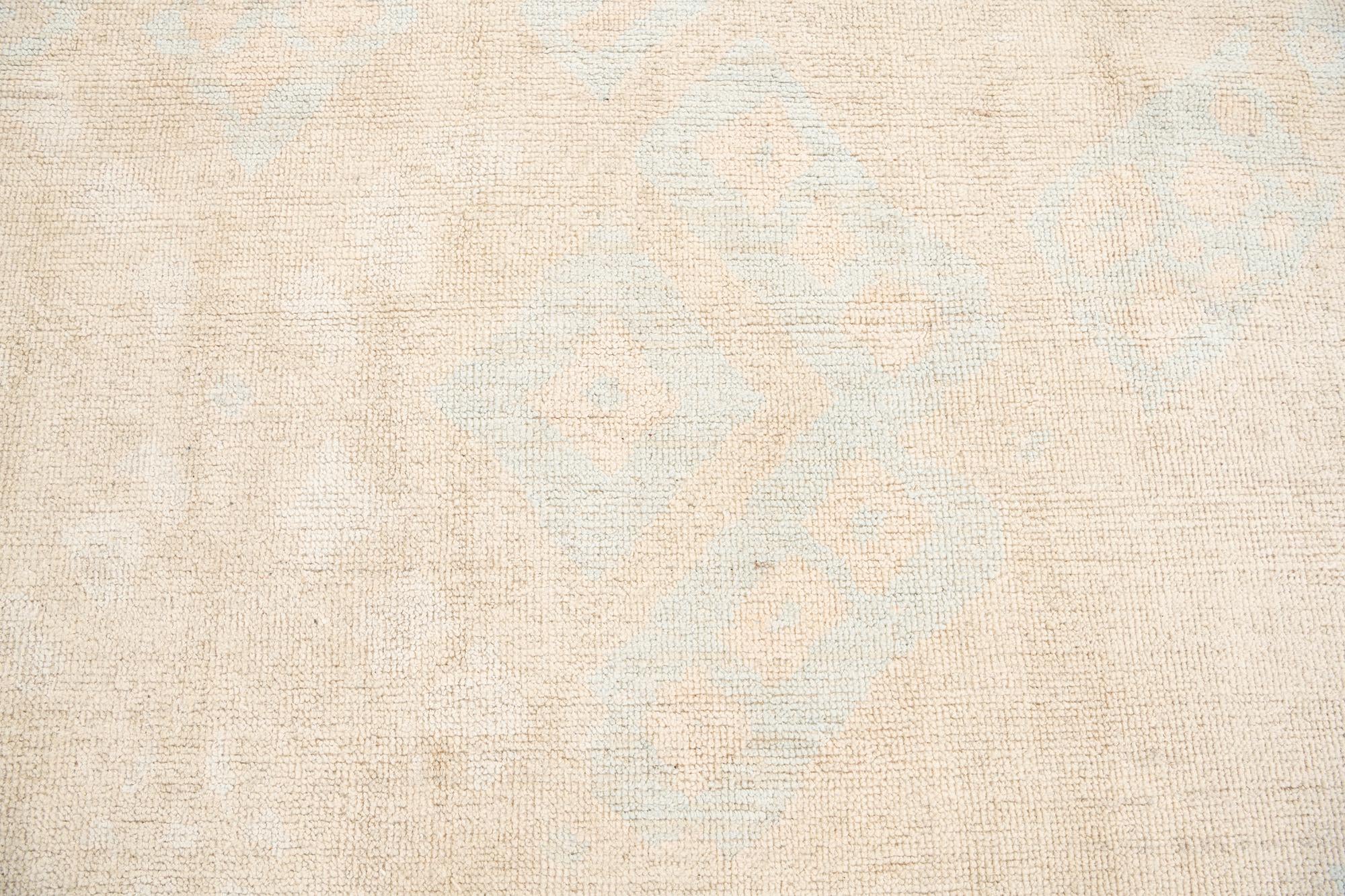9' 2 x 12' 6 Hand Knotted Oushak Wool Rug