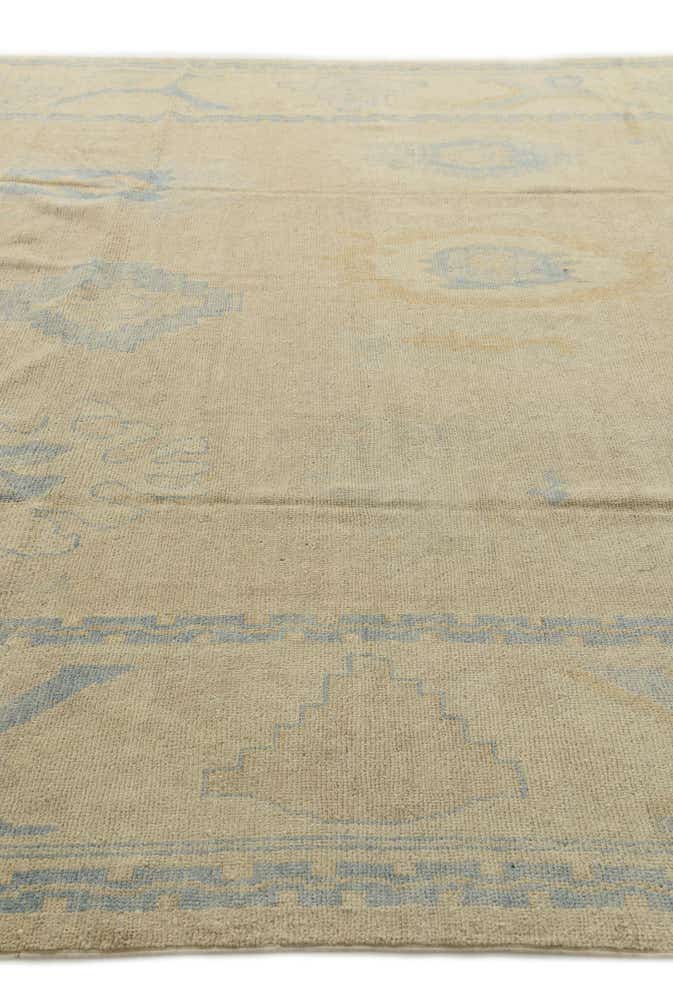 9' x 12' Hand Knotted Oushak Wool Rug