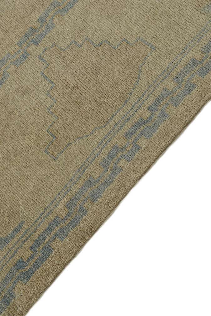 9' x 12' Hand Knotted Oushak Wool Rug