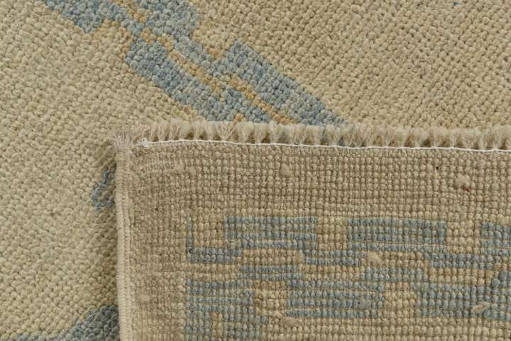 9' x 12' Hand Knotted Oushak Wool Rug