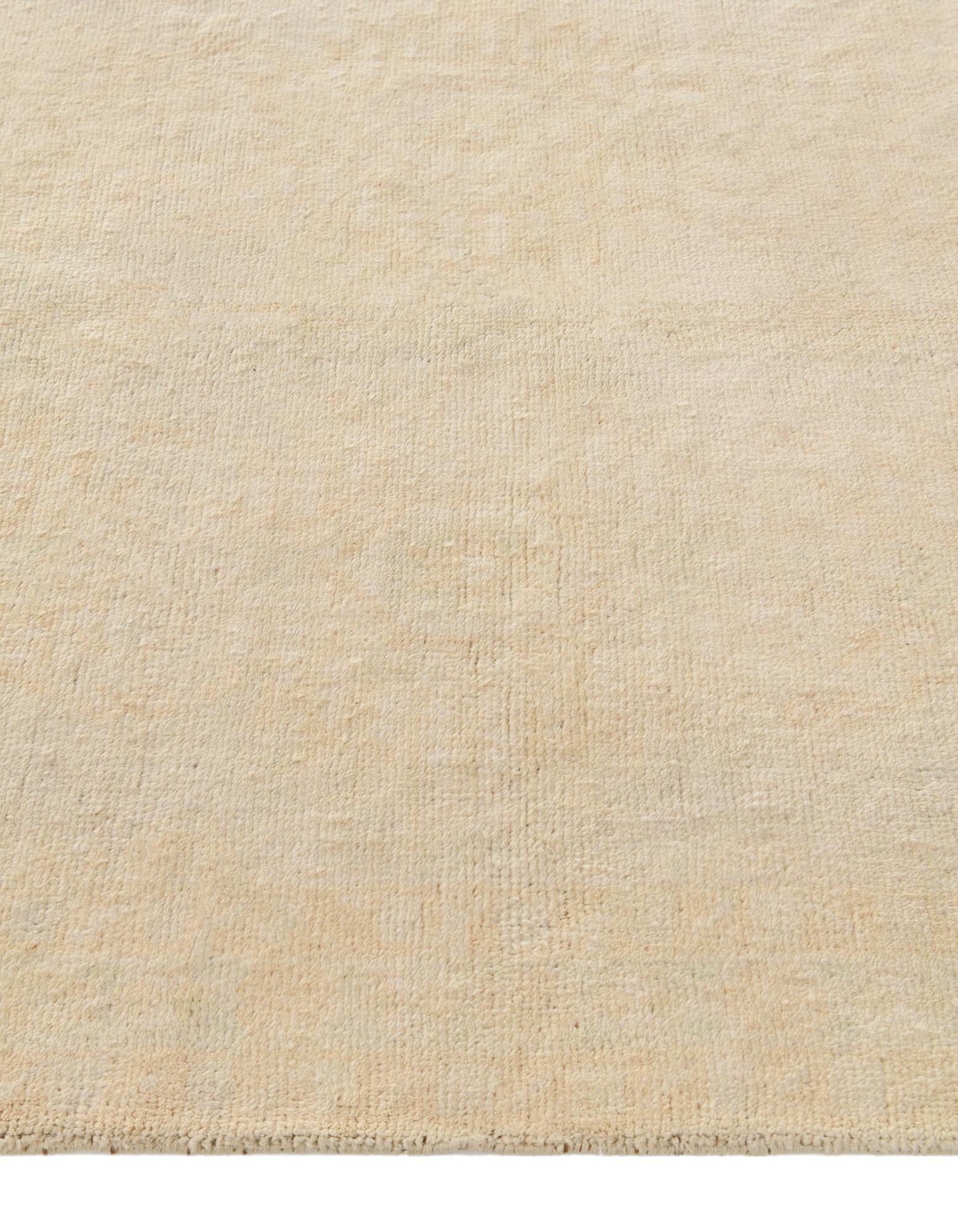 4' 1 x 6' 2 Hand Knotted Oushak Wool Rug