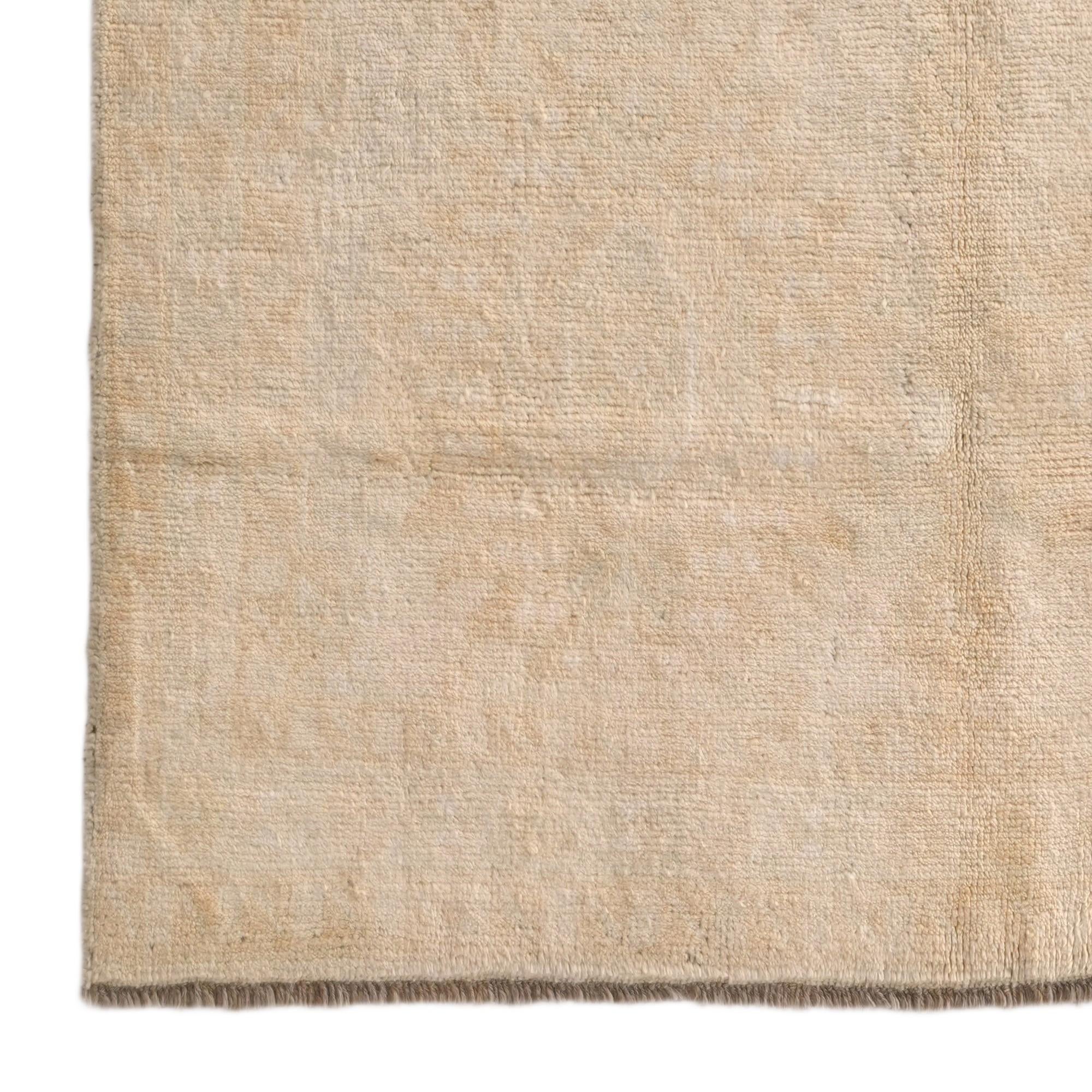 4' 1 x 6' 2 Hand Knotted Oushak Wool Rug