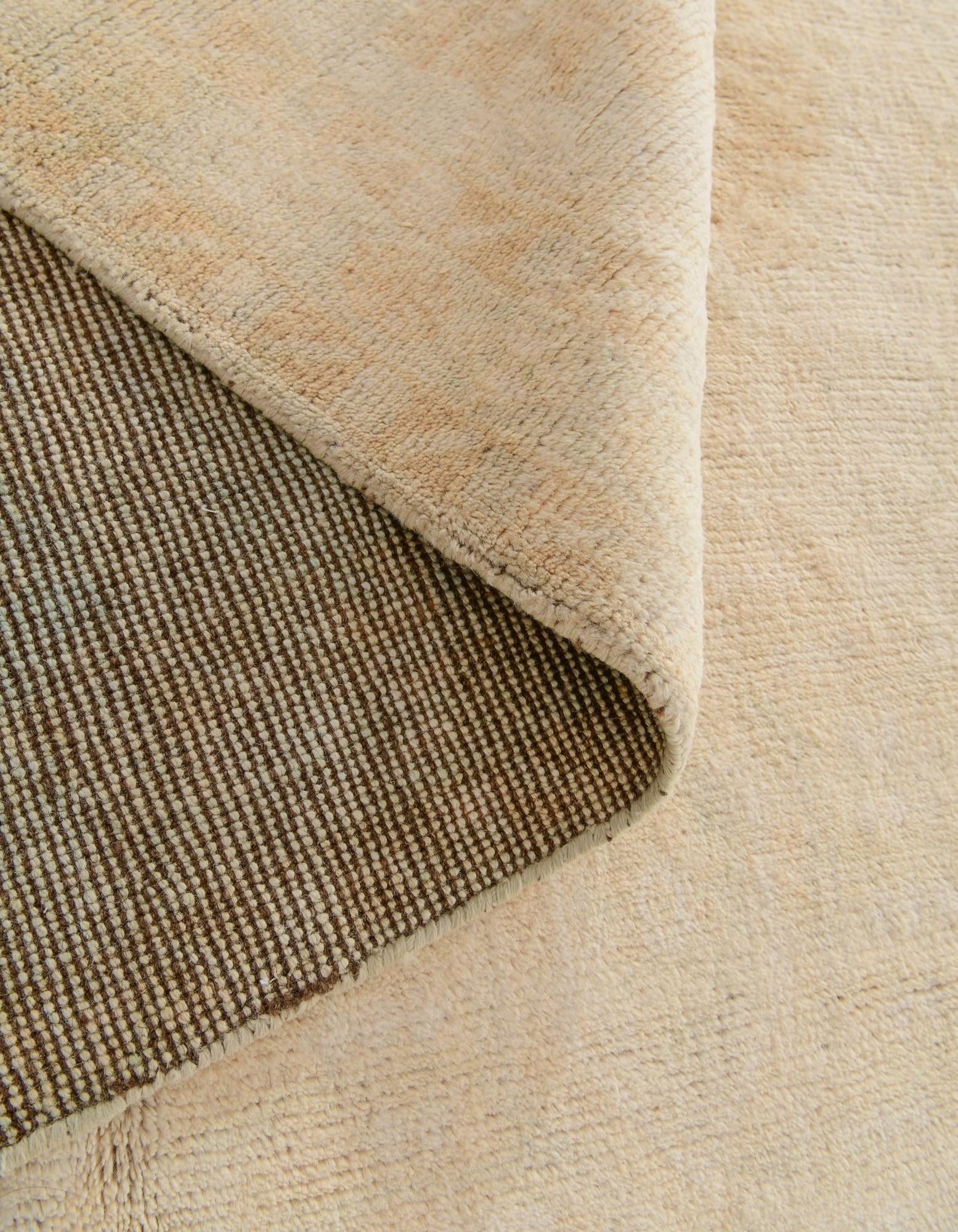 4' 1 x 6' 2 Hand Knotted Oushak Wool Rug