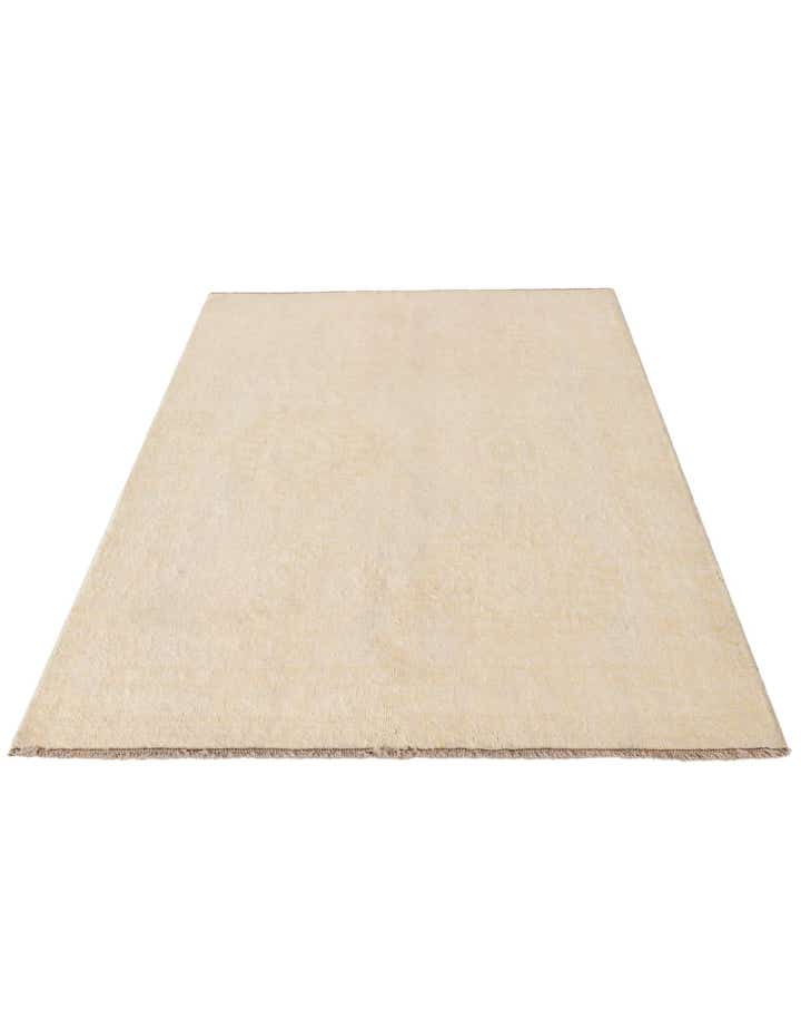 4' 1 x 6' 2 Hand Knotted Oushak Wool Rug