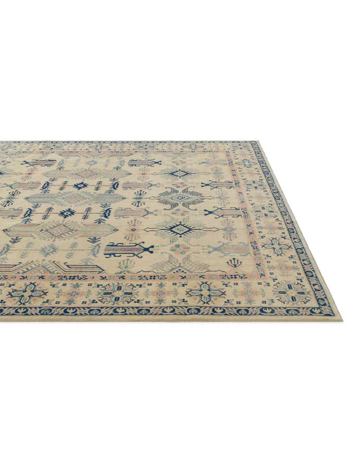 8' 1 x 9' 8 Hand Knotted Oushak Wool Rug