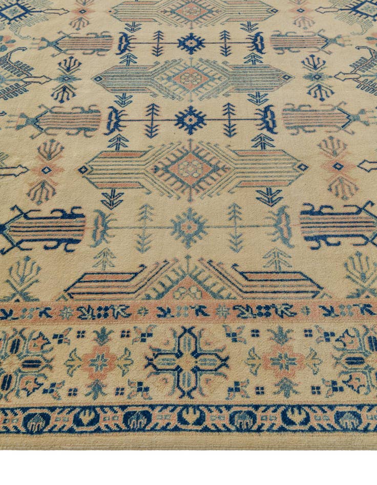 Detail image of 8' 1 x 9' 8 Hand Knotted Oushak Wool Rug