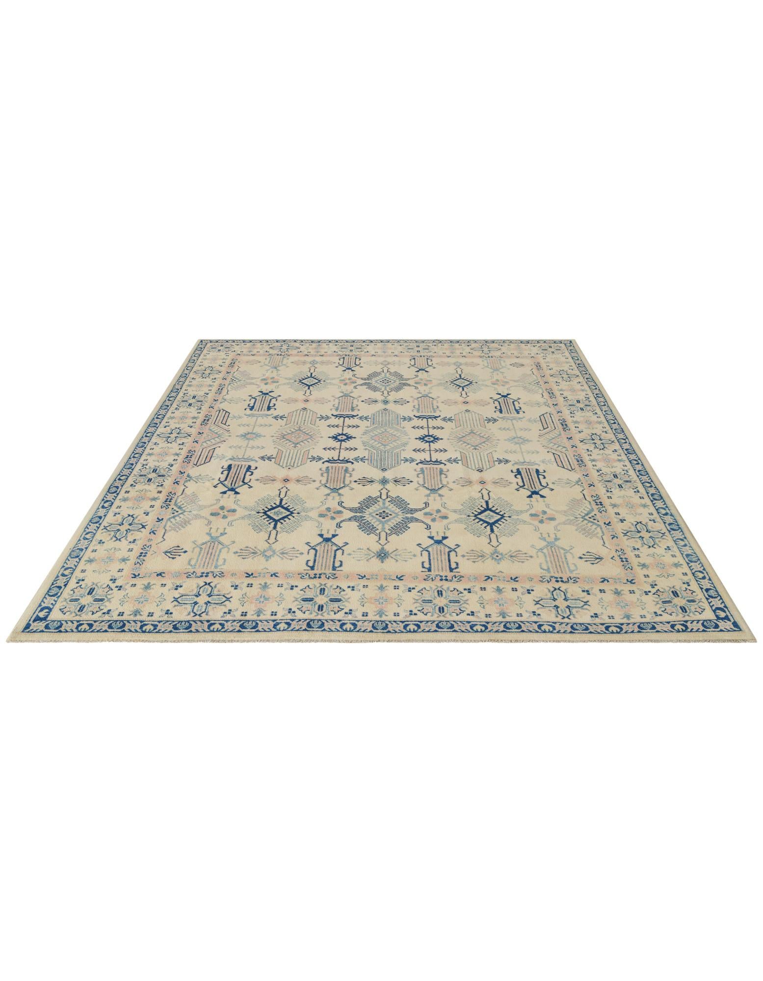 8' 1 x 9' 8 Hand Knotted Oushak Wool Rug