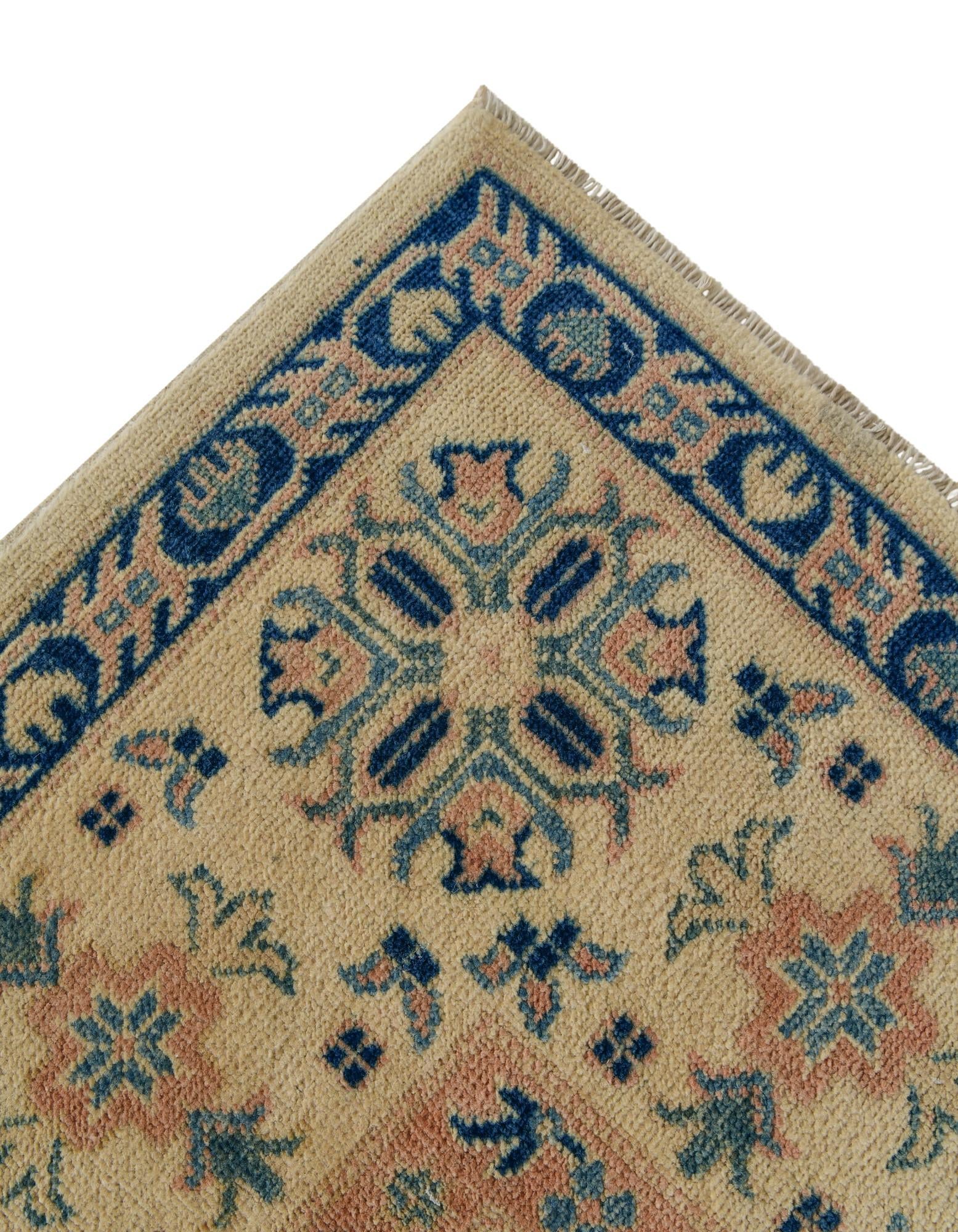 8' 1 x 9' 8 Hand Knotted Oushak Wool Rug