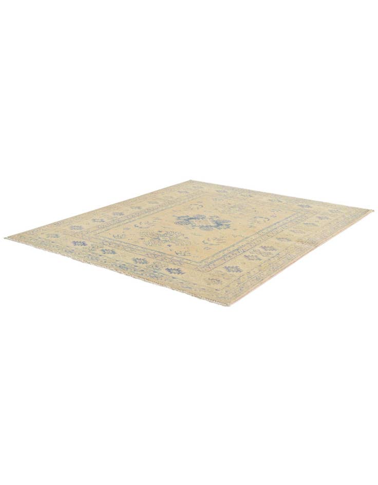Detail image of 3' 6 x 4' 3 Hand Knotted Oushak Wool Rug