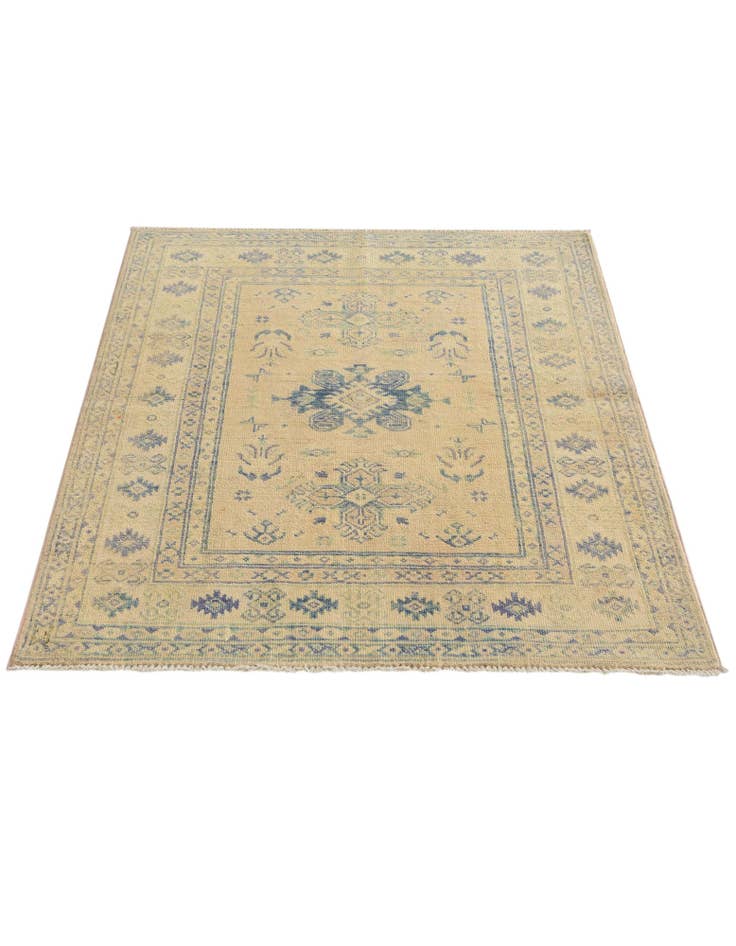 Detail image of 3' 6 x 4' 3 Hand Knotted Oushak Wool Rug