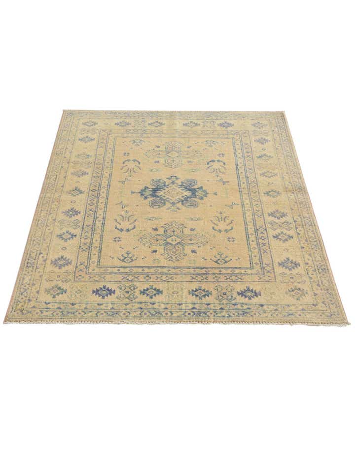 3' 6 x 4' 3 Hand Knotted Oushak Wool Rug