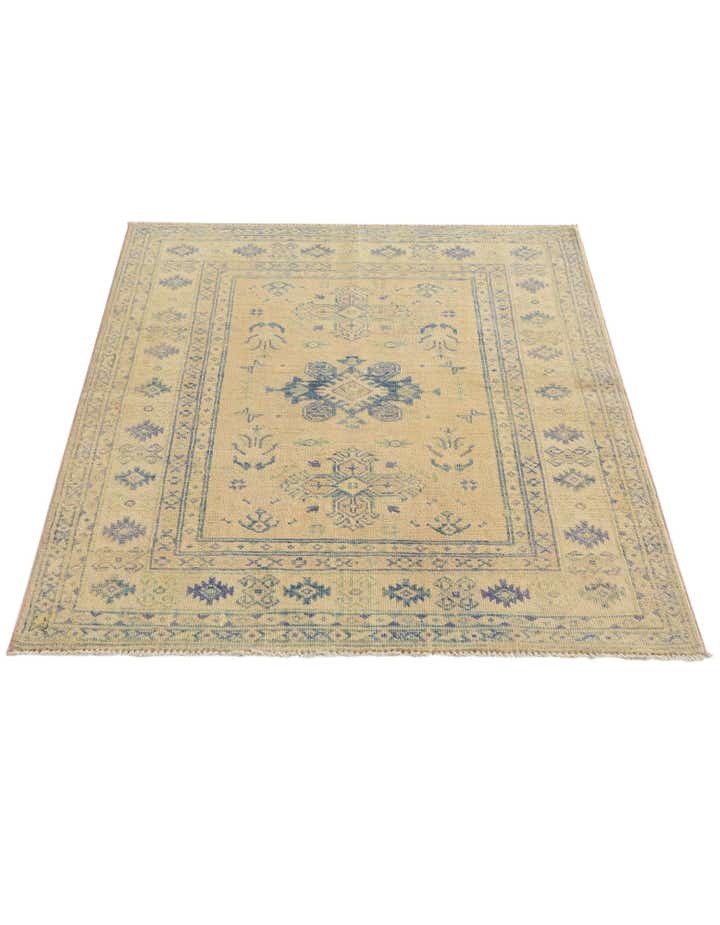 3' 6 x 4' 3 Hand Knotted Oushak Wool Rug