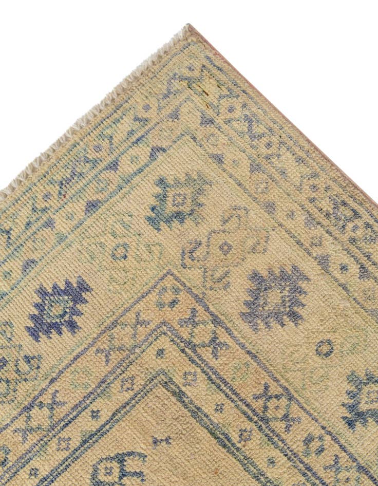 Detail image of 3' 6 x 4' 3 Hand Knotted Oushak Wool Rug