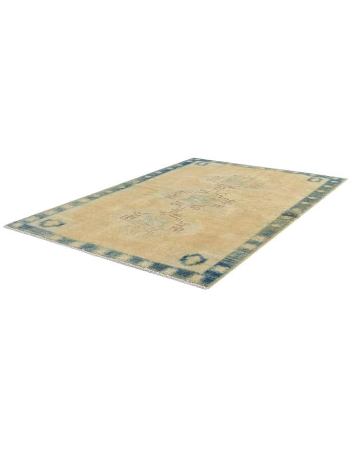 3' 4 x 5' 1 Hand Knotted Oushak Wool Rug