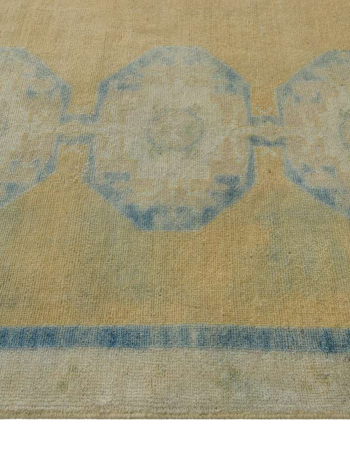 3' 5 x 5' Hand Knotted Oushak Wool Rug