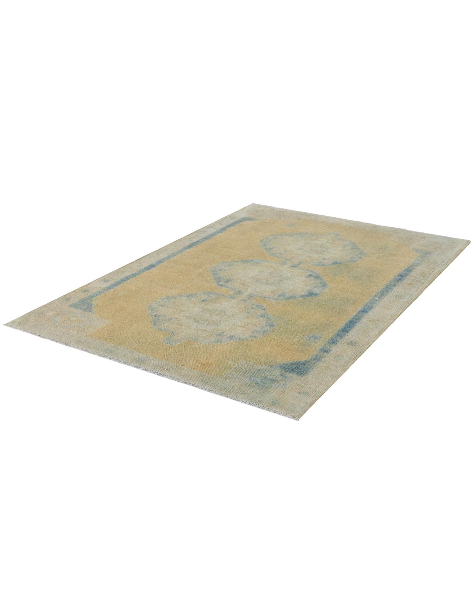 3' 5 x 5' Hand Knotted Oushak Wool Rug