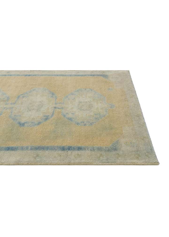 3' 5 x 5' Hand Knotted Oushak Wool Rug