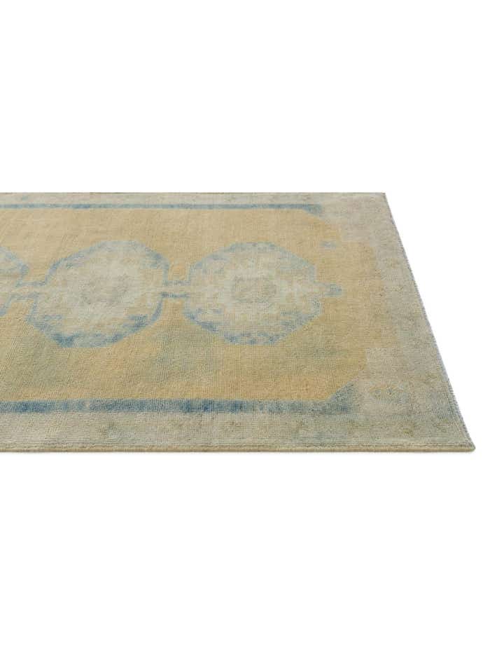 3' 5 x 5' Hand Knotted Oushak Wool Rug