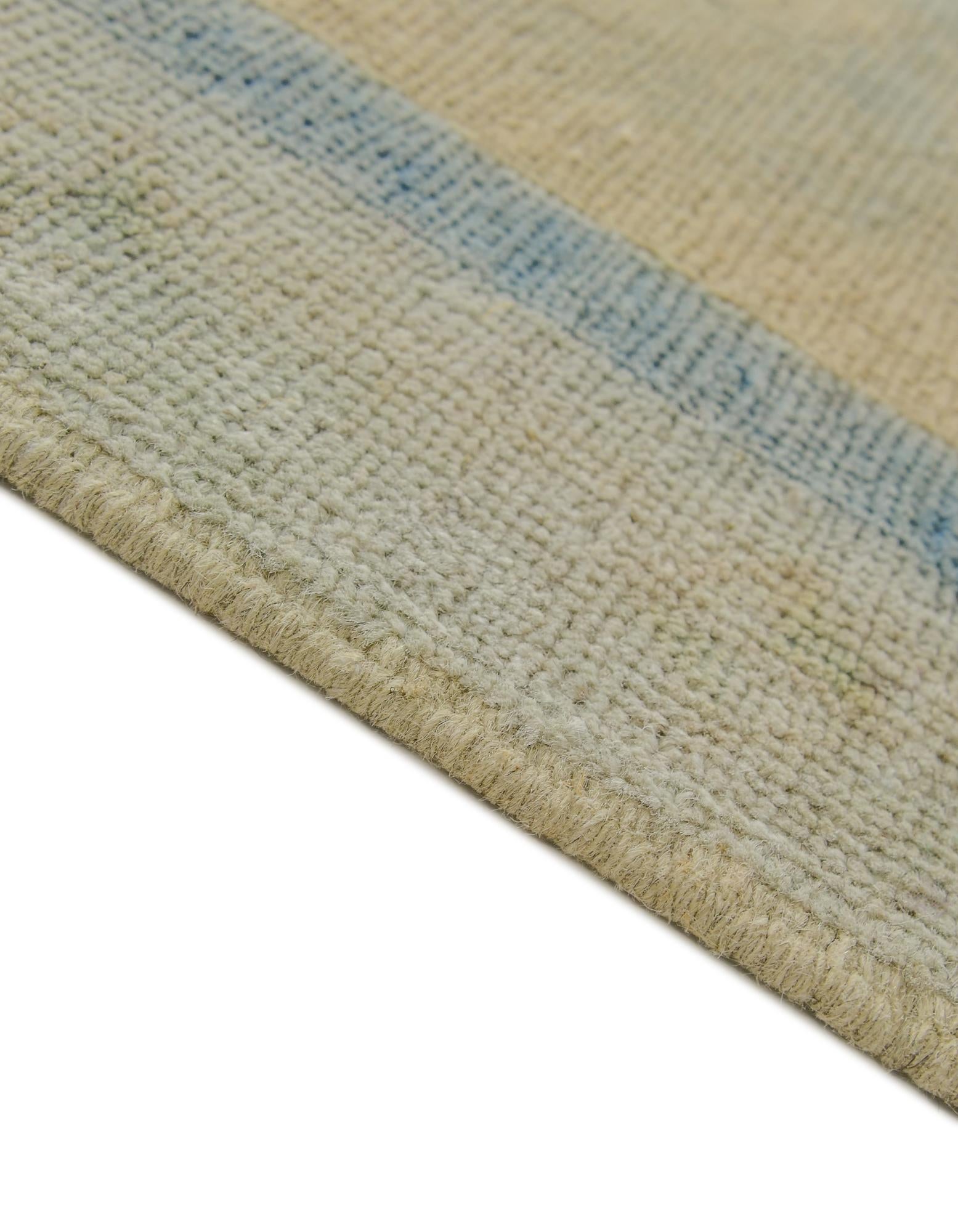 3' 5 x 5' Hand Knotted Oushak Wool Rug