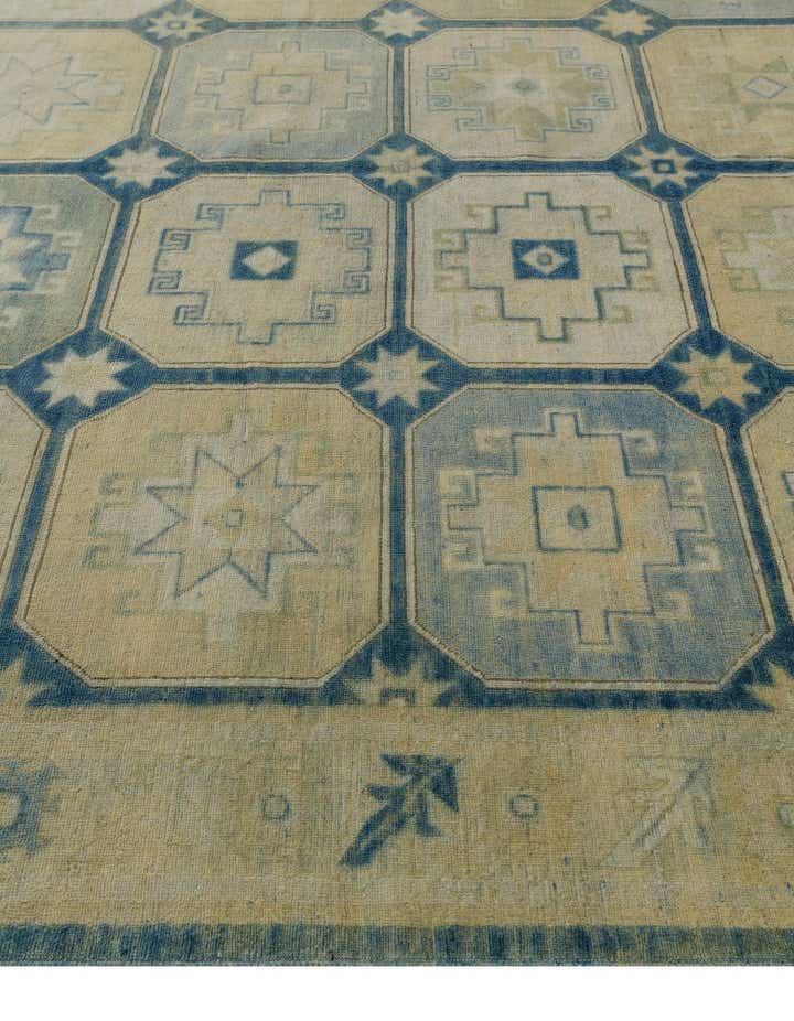 9' 9 x 12' 4 Hand Knotted Oushak Wool Rug