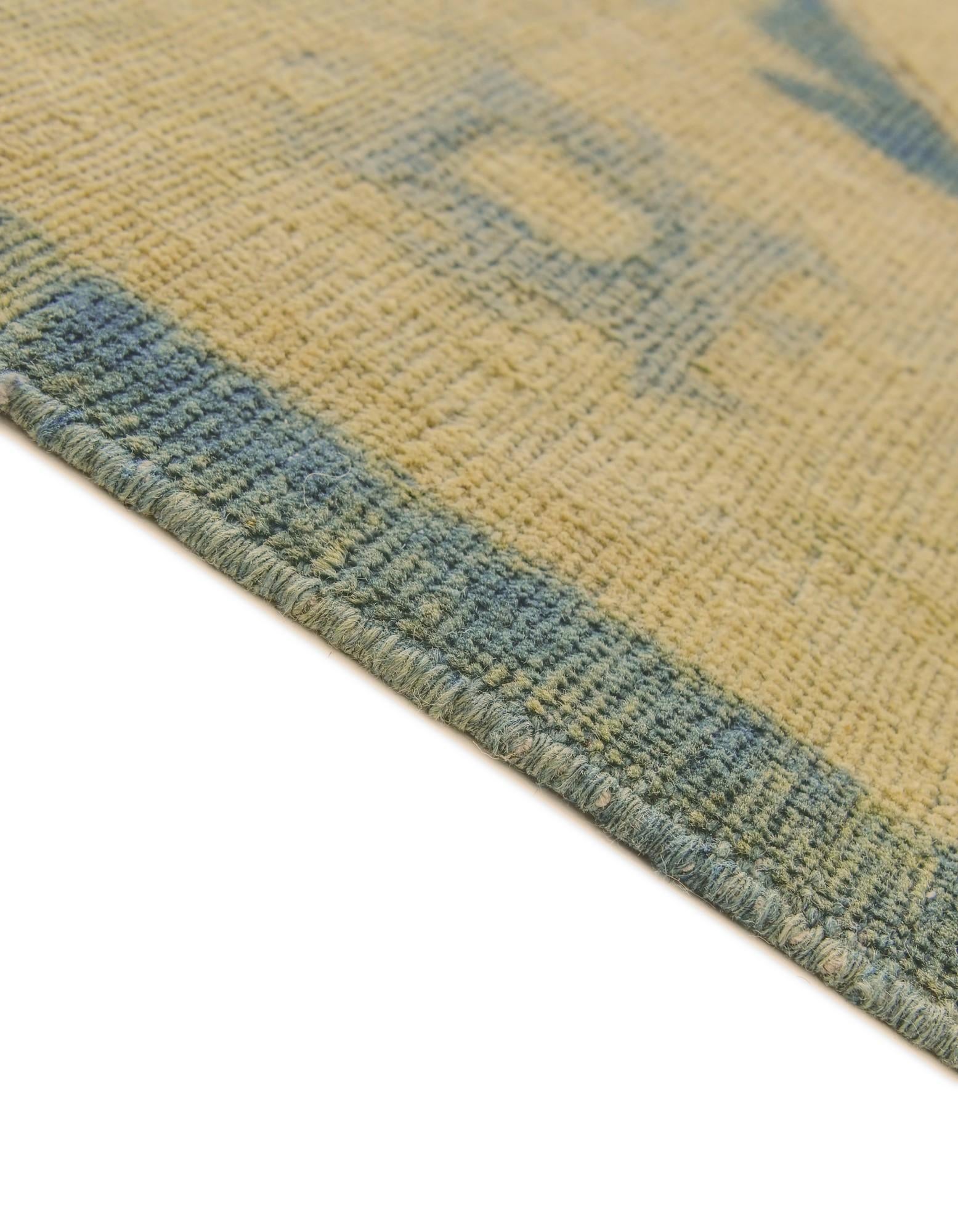 9' 9 x 12' 4 Hand Knotted Oushak Wool Rug