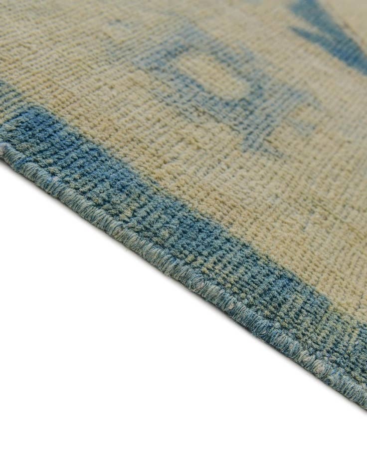 Detail image of 9' 9 x 12' 4 Hand Knotted Oushak Wool Rug