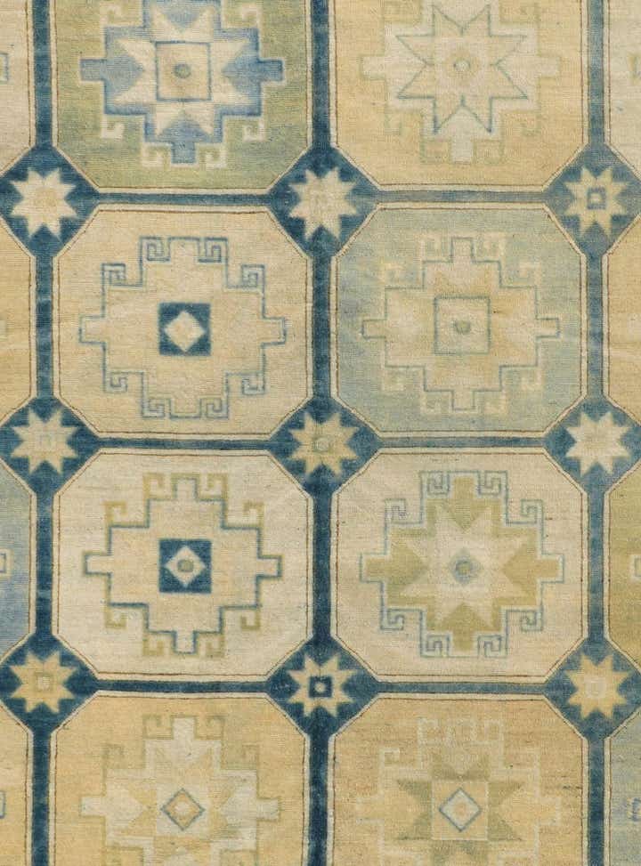 9' 9 x 12' 4 Hand Knotted Oushak Wool Rug