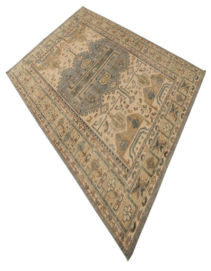 Detail image of 6' x 9'  Hand Knotted Oushak Wool Rug