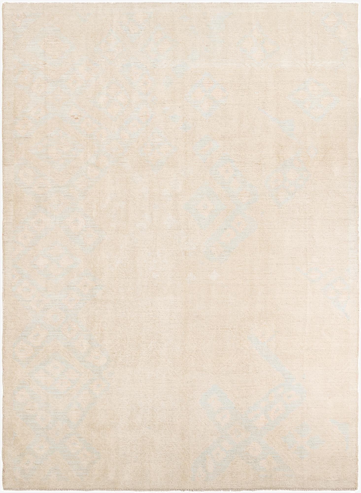 9' 2 x 12' 6  Hand Knotted Oushak Wool Rug