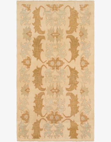 7' x 13' 2 Hand Knotted Oushak Wool Rug