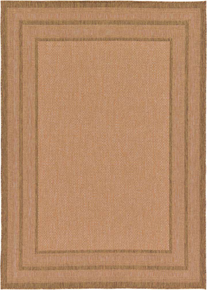 7' x 10' Easy-Clean Border Indoor / Outdoor Rug